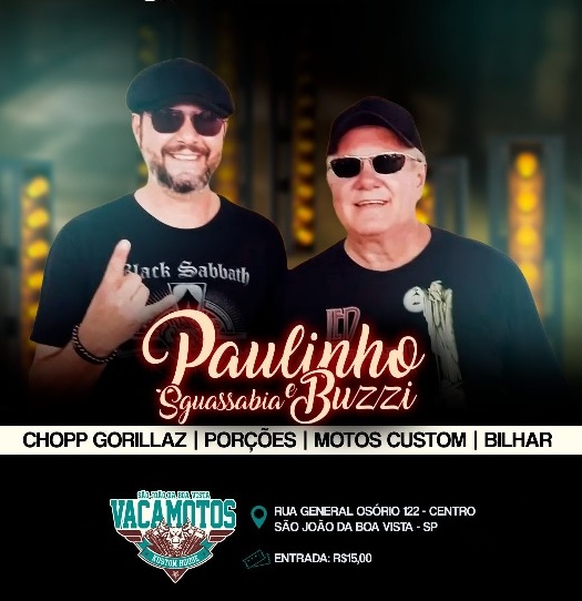 Paulinho & Buzzi neste sábado!